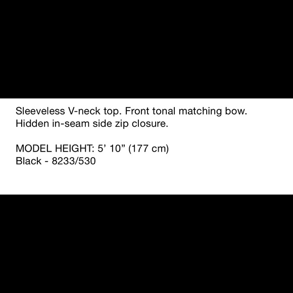 Zara bow waist top black xs - Picture 6 of 6